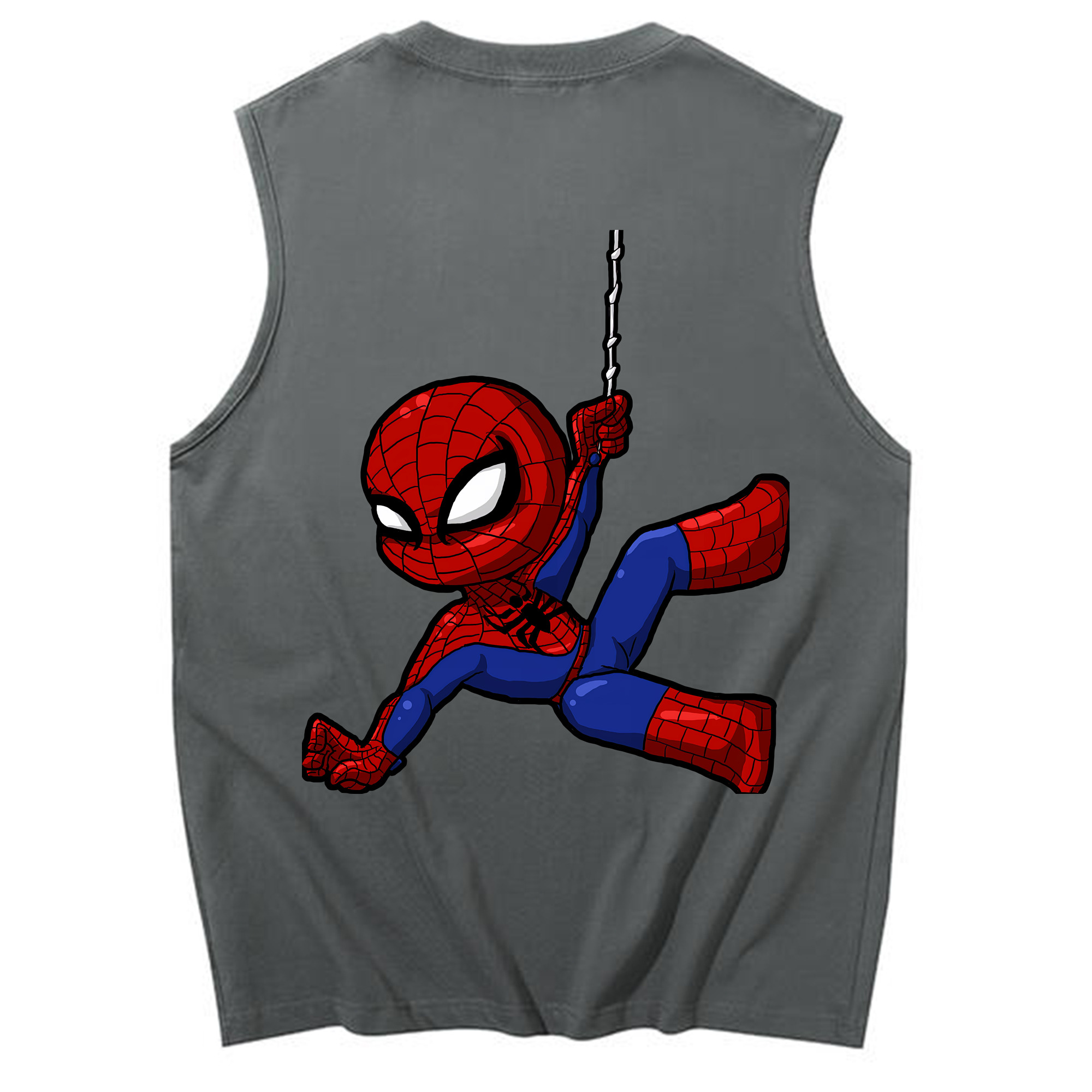 （画像用） Spider Man スパイダーマン コットン100％タンクトップ（背面プリント）